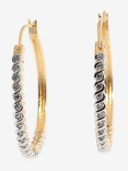Gold Plated Hoop Earring