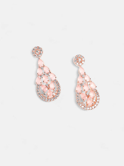 The Anais Drop Earrings - Blush Pink-SOHEAR1196