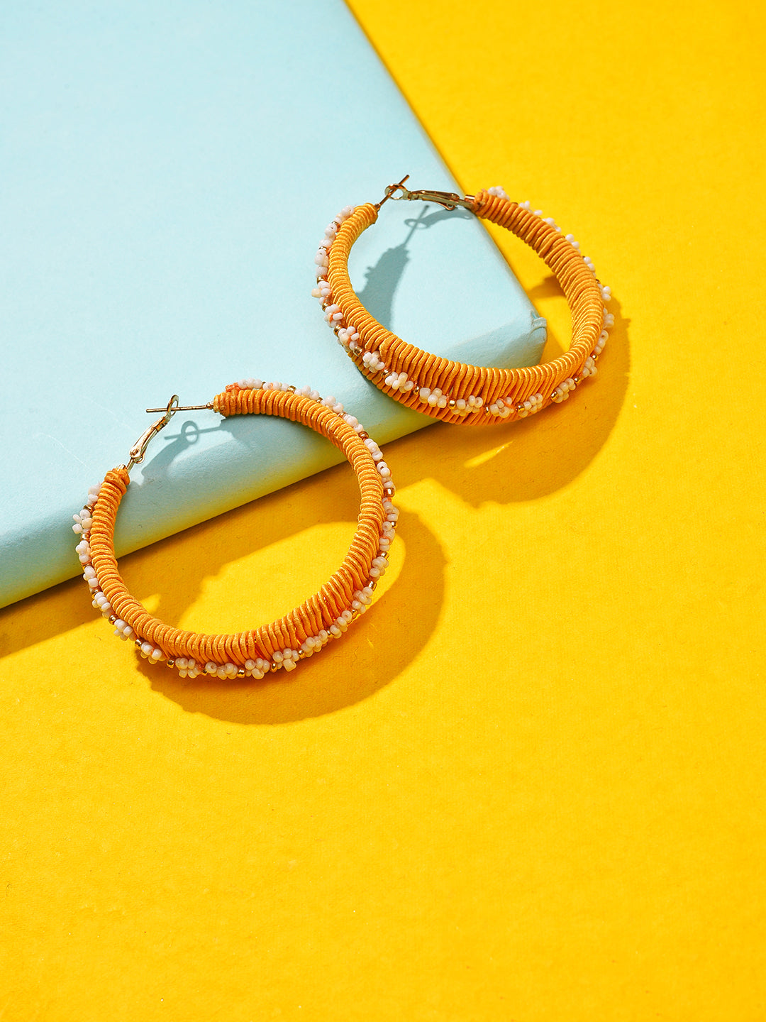 Tangy Beaded Hoop Earring