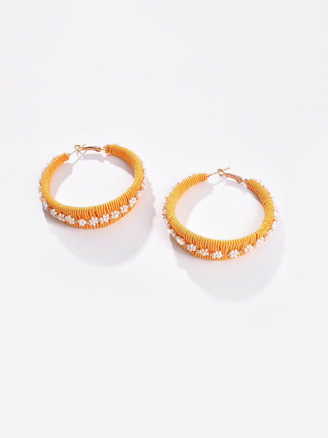 Tangy Beaded Hoop Earring
