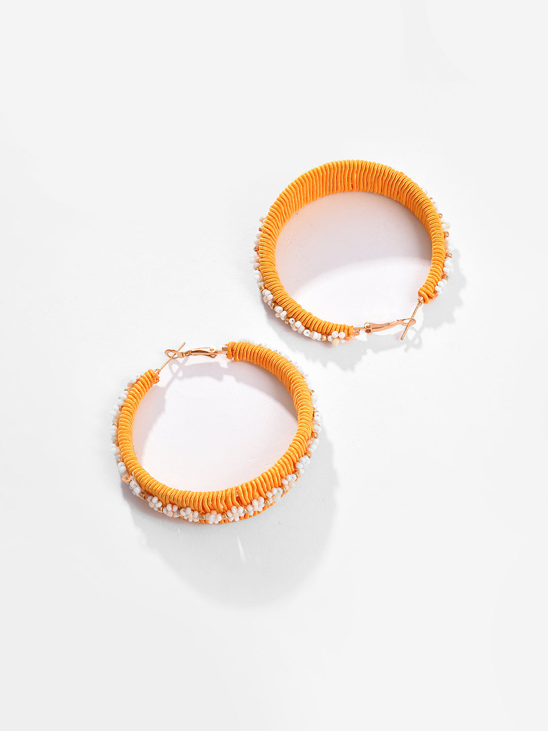 Tangy Beaded Hoop Earring