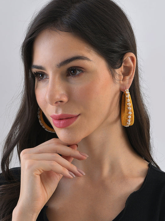 Tangy Beaded Hoop Earring