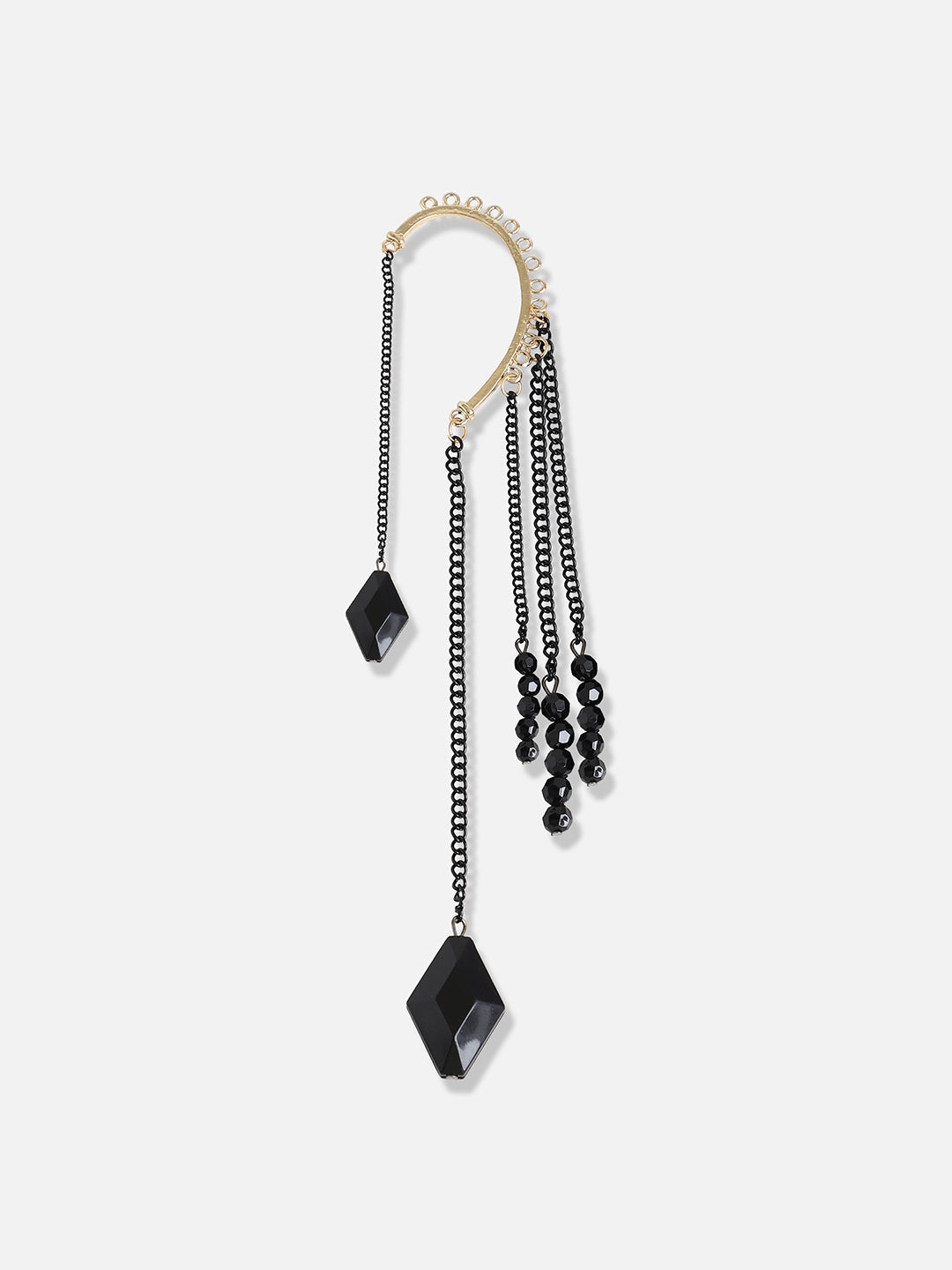 Gold Plated Designer Stone Casual Drop Earring