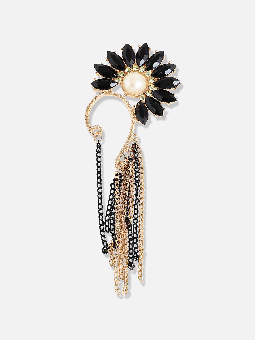 Gold Plated Designer Stone Casual Drop Earring