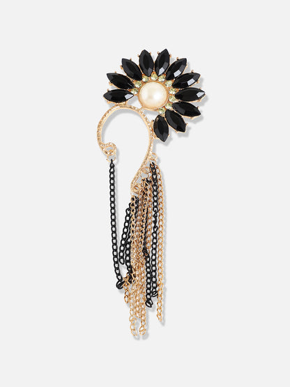 Gold Plated Designer Stone Casual Drop Earring