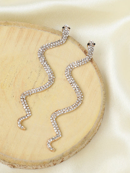 Gold Plated Designer Casual Drop Earring