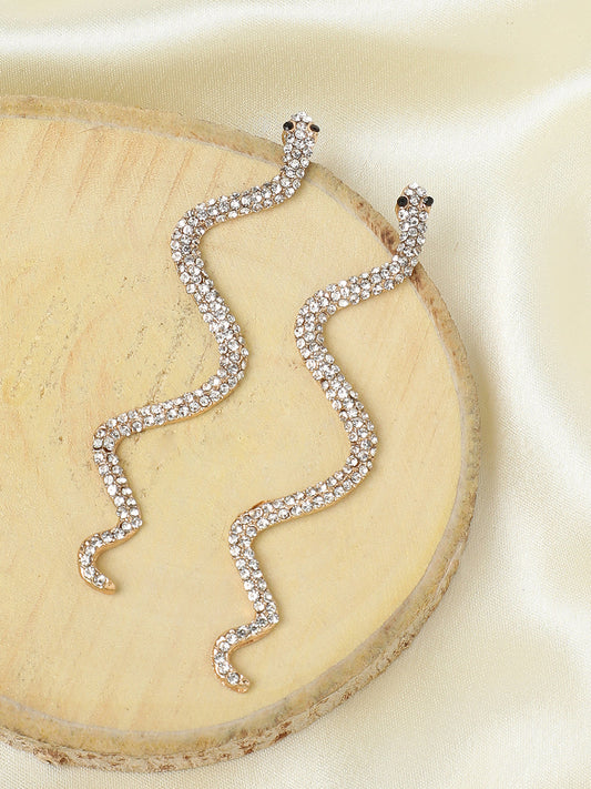 Gold Plated Designer Casual Drop Earring