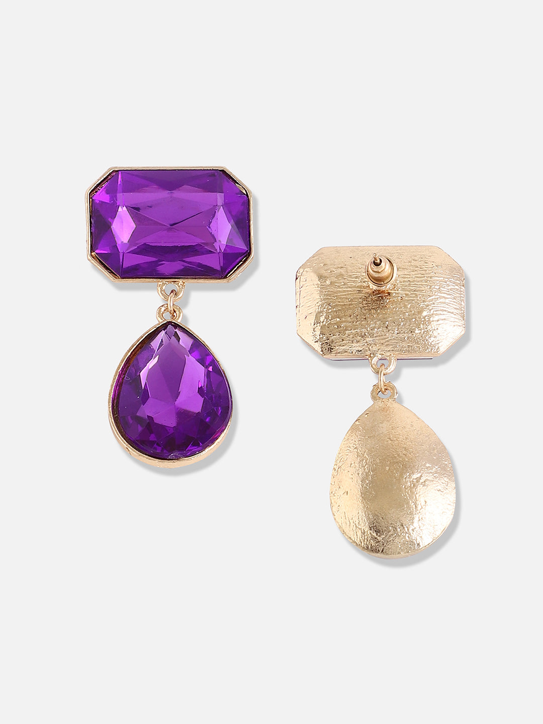 Gold Plated Designer Stone Party Drop Earring