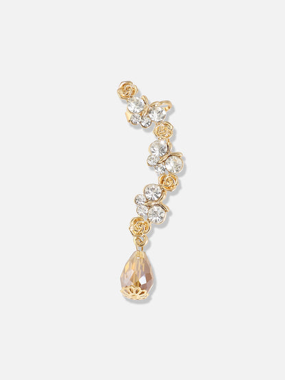 Gold Plated Designer Stone Casual Stud