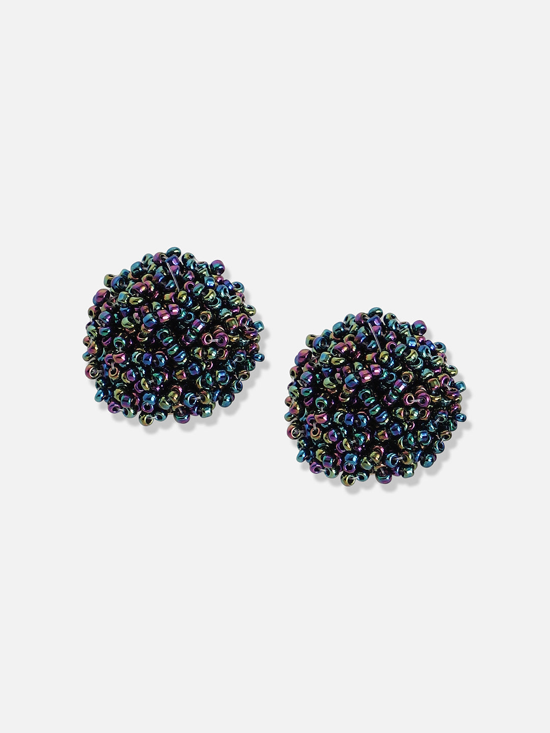 Silver Plated Designer Stone Party Stud