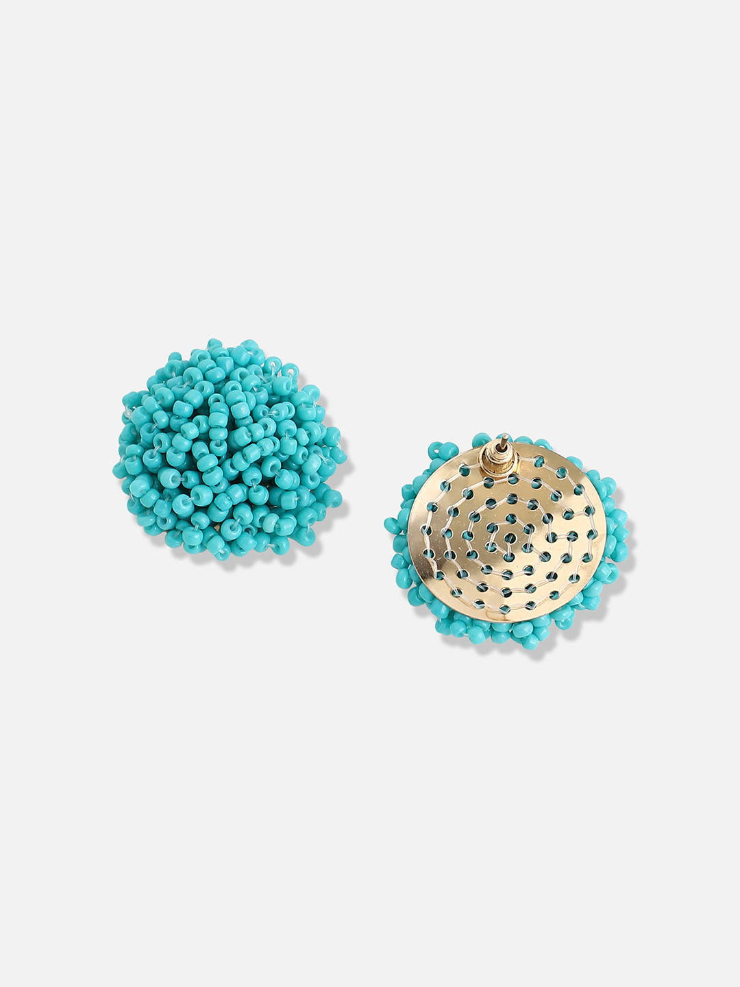 Silver Plated Designer Stone Party Stud
