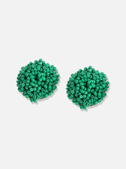 Gold Plated Designer Stone Party Stud
