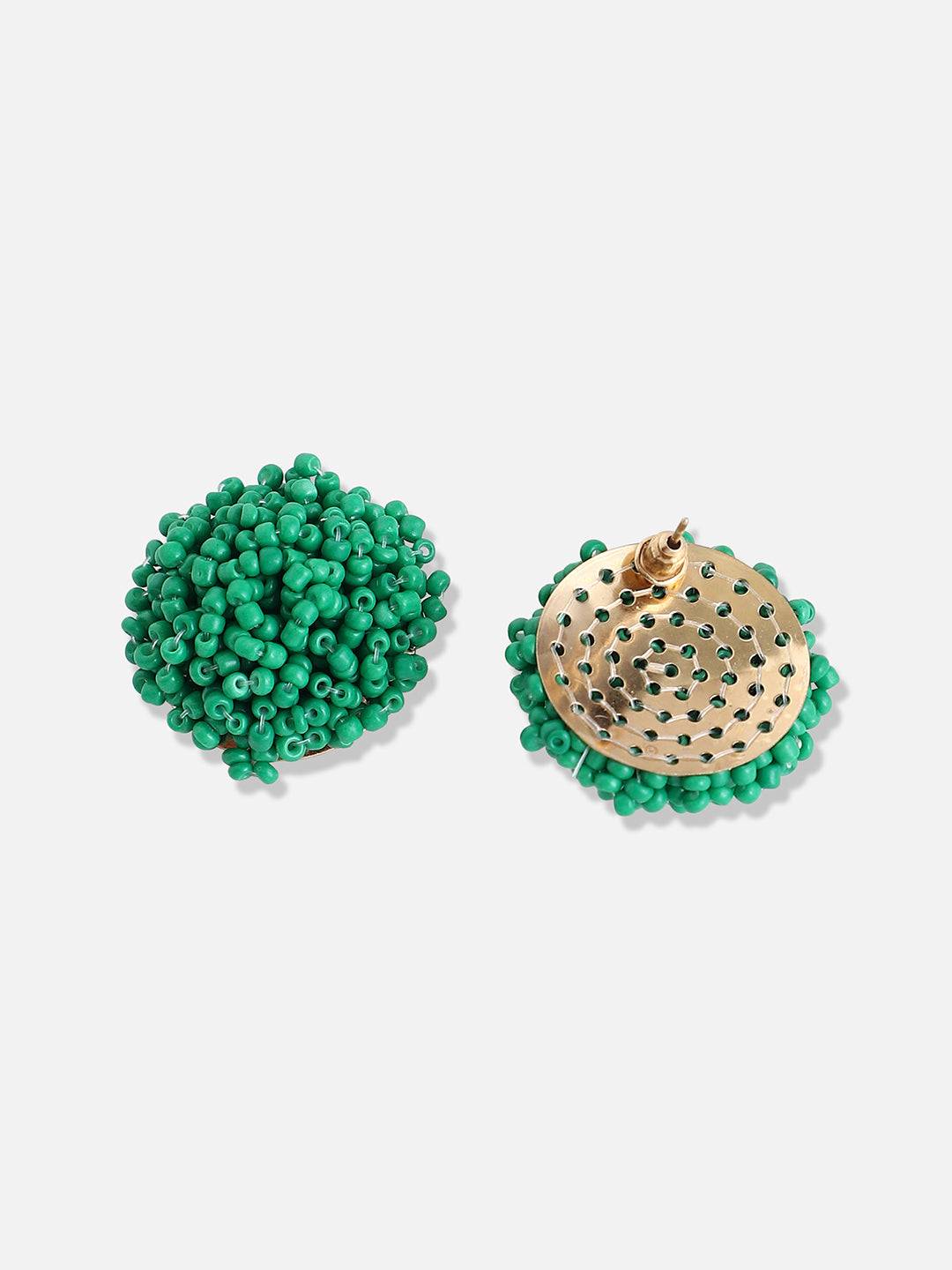 Gold Plated Designer Stone Party Stud
