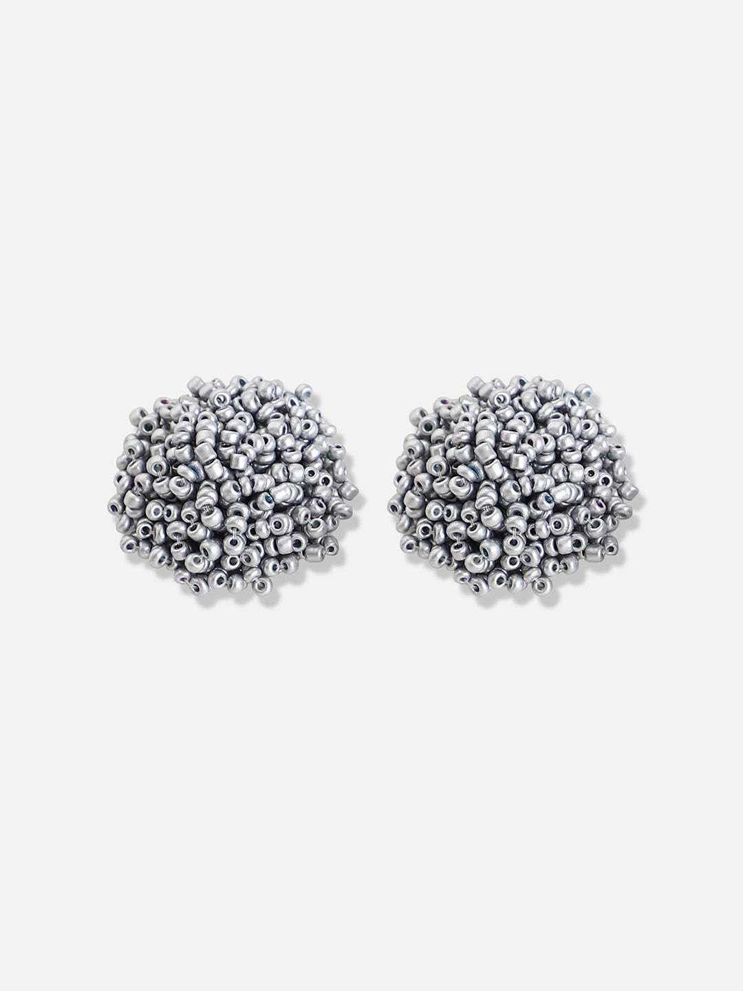 Silver Plated Designer Stone Party Stud