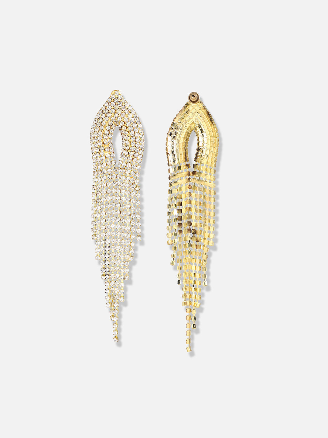 Gold Plated Designer Stone Party Drop Earring