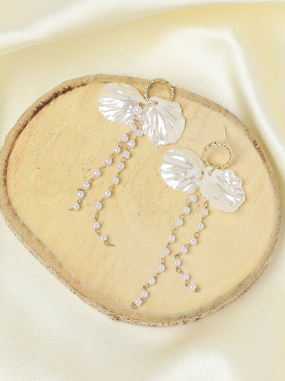 Gold Plated Pearls Casual Drop Earring