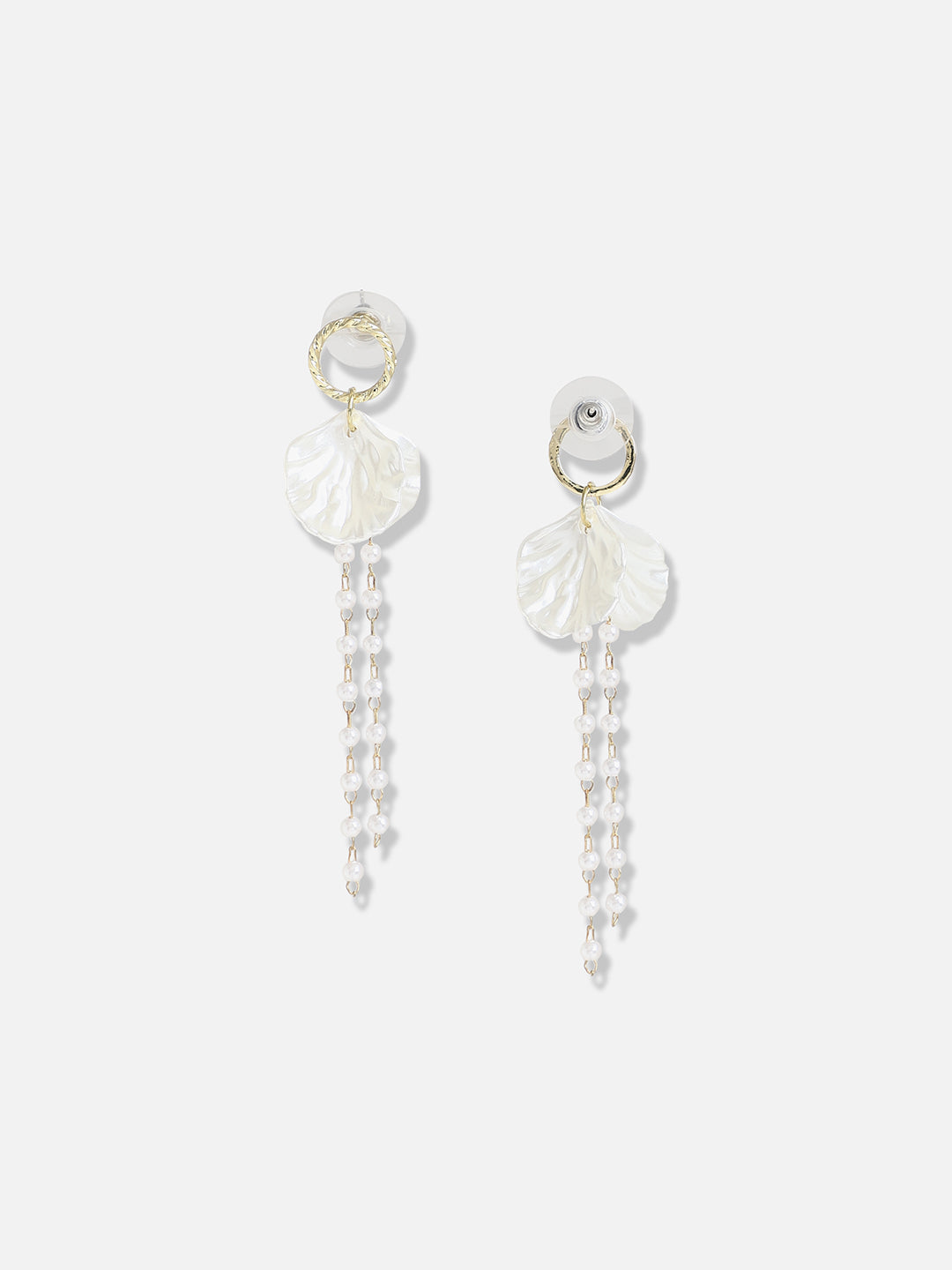 Gold Plated Pearls Casual Drop Earring