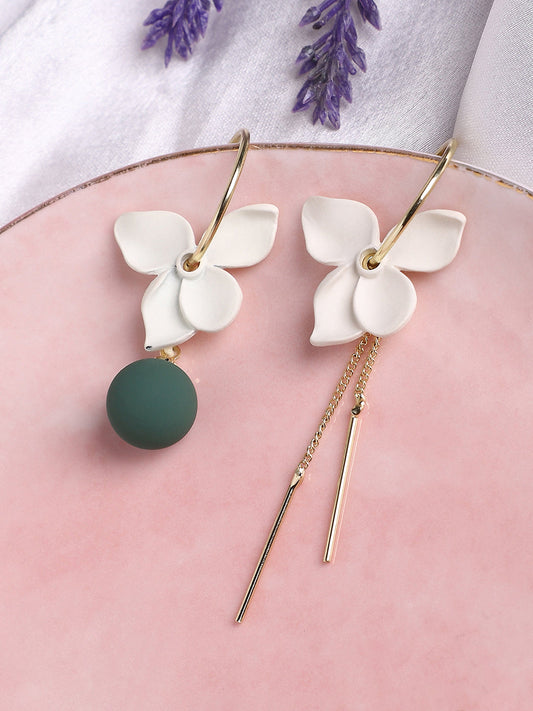 Gold Plated Designer Stone Casual Drop Earring