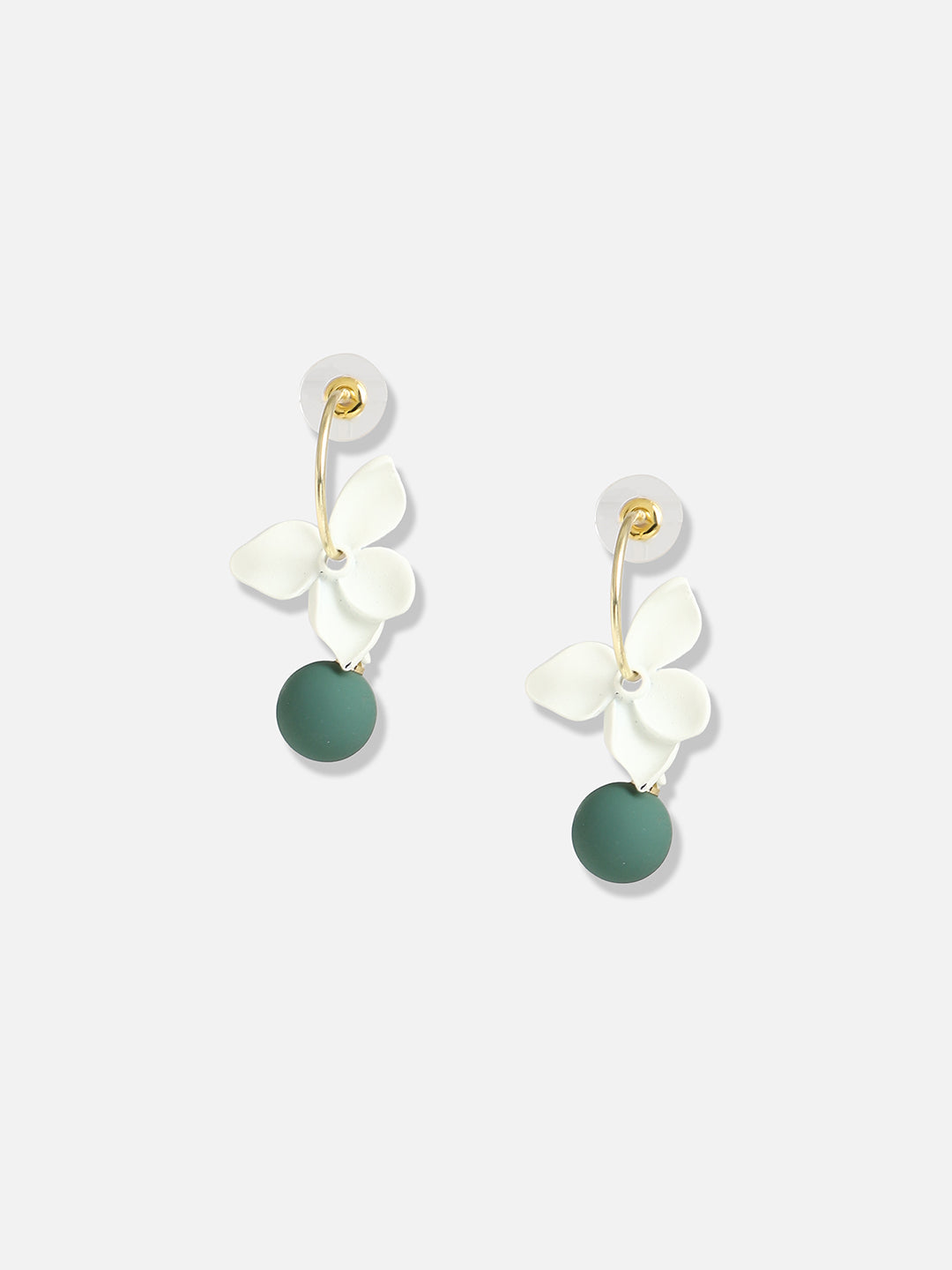 Gold Plated Designer Stone Casual Drop Earring