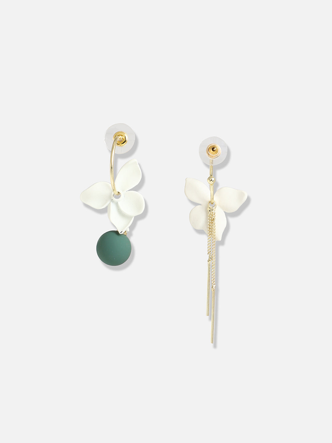 Gold Plated Designer Stone Casual Drop Earring