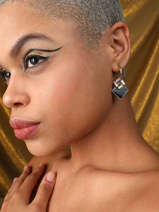 Gold Plated Designer Stone Casual Drop Earring
