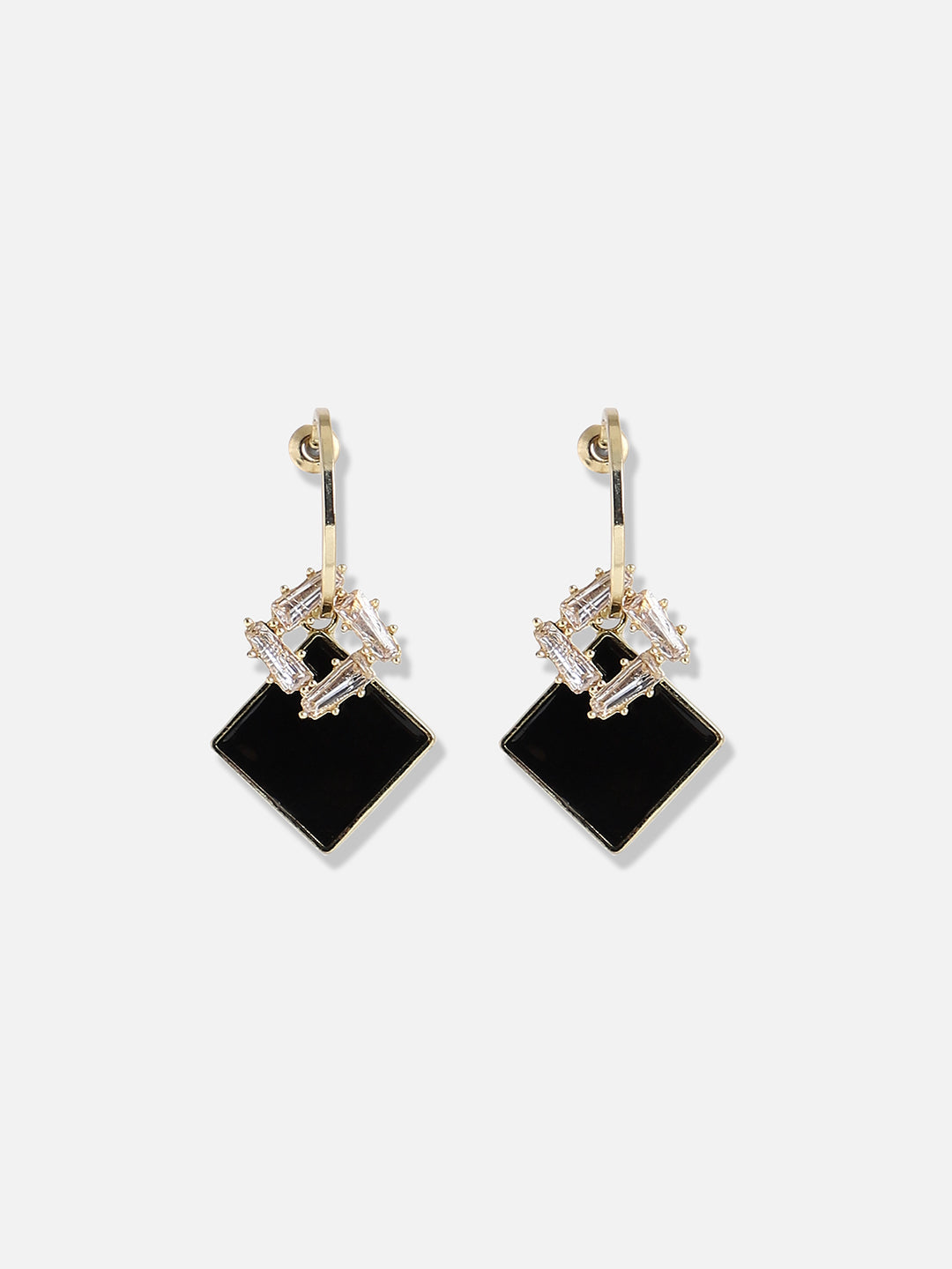 Gold Plated Designer Stone Casual Drop Earring