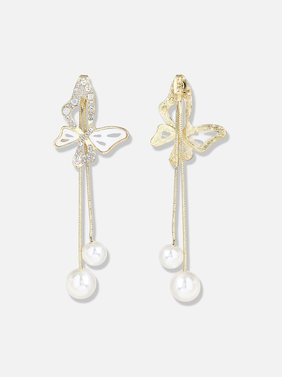 Gold Plated Pearls Casual Drop Earring