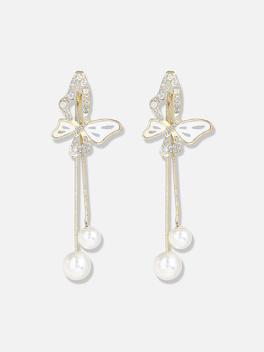 Gold Plated Pearls Casual Drop Earring