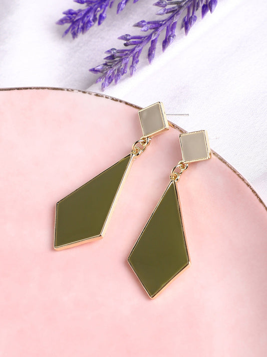 Gold Plated Designer Casual Drop Earring