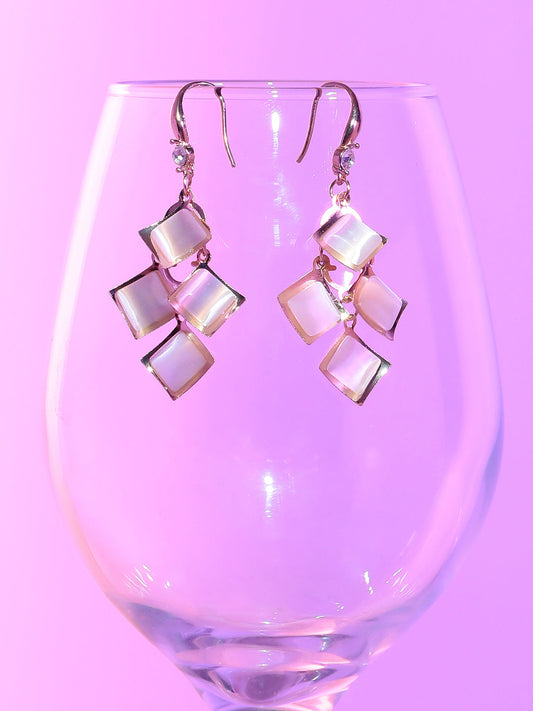 Gold Plated Designer Stone Casual Drop Earring