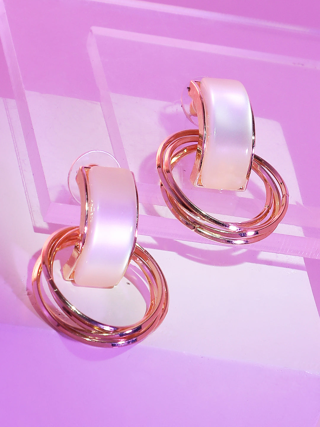 Gold Plated Designer Casual Drop Earring