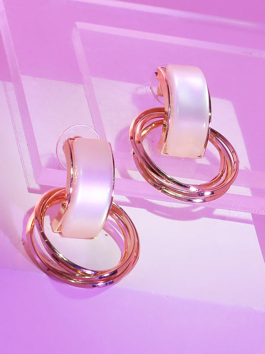 Gold Plated Designer Casual Drop Earring
