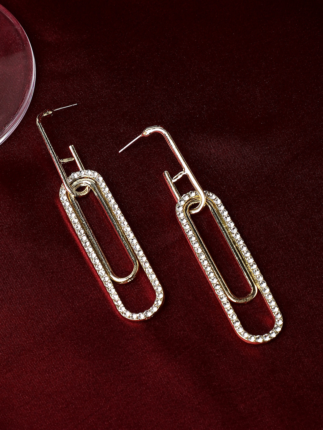 Silver Plated Designer Stone Casual Drop Earring