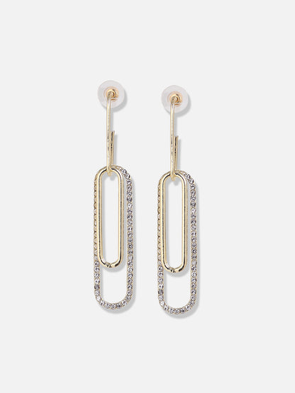 Silver Plated Designer Stone Casual Drop Earring