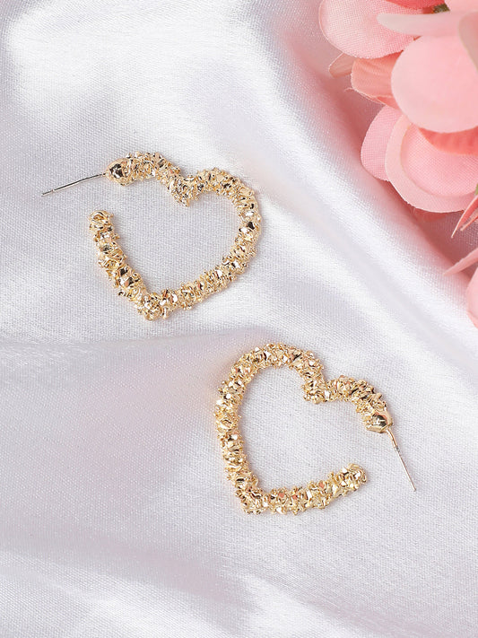 Gold Plated Designer Stone Casual Drop Earring