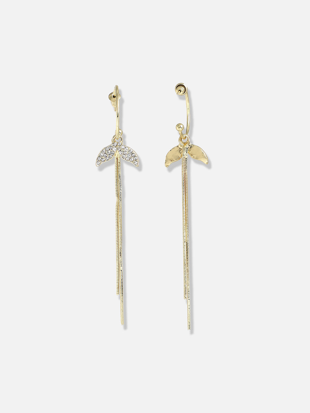 Gold Plated Designer Stone Casual Drop Earring
