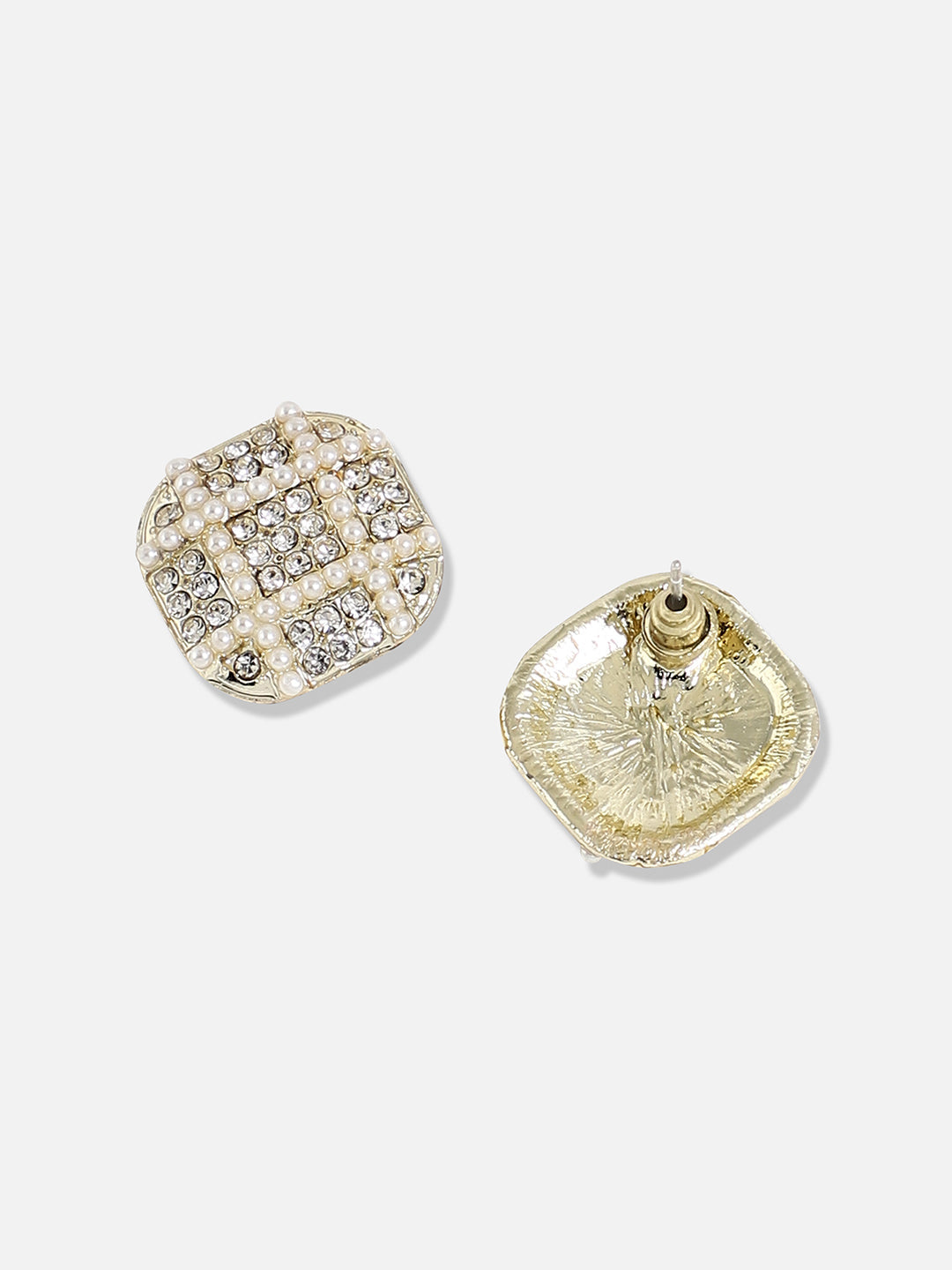 Silver Plated Designer Stone Casual Stud