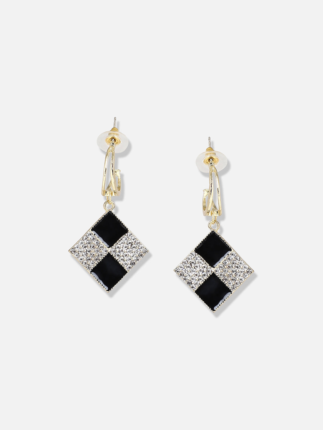 Gold Plated Designer Stone Casual Drop Earring