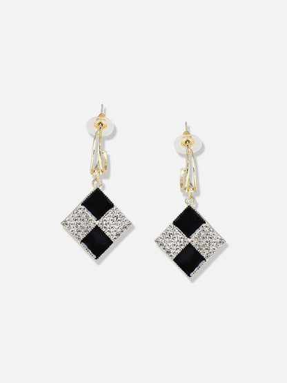 Gold Plated Designer Stone Casual Drop Earring