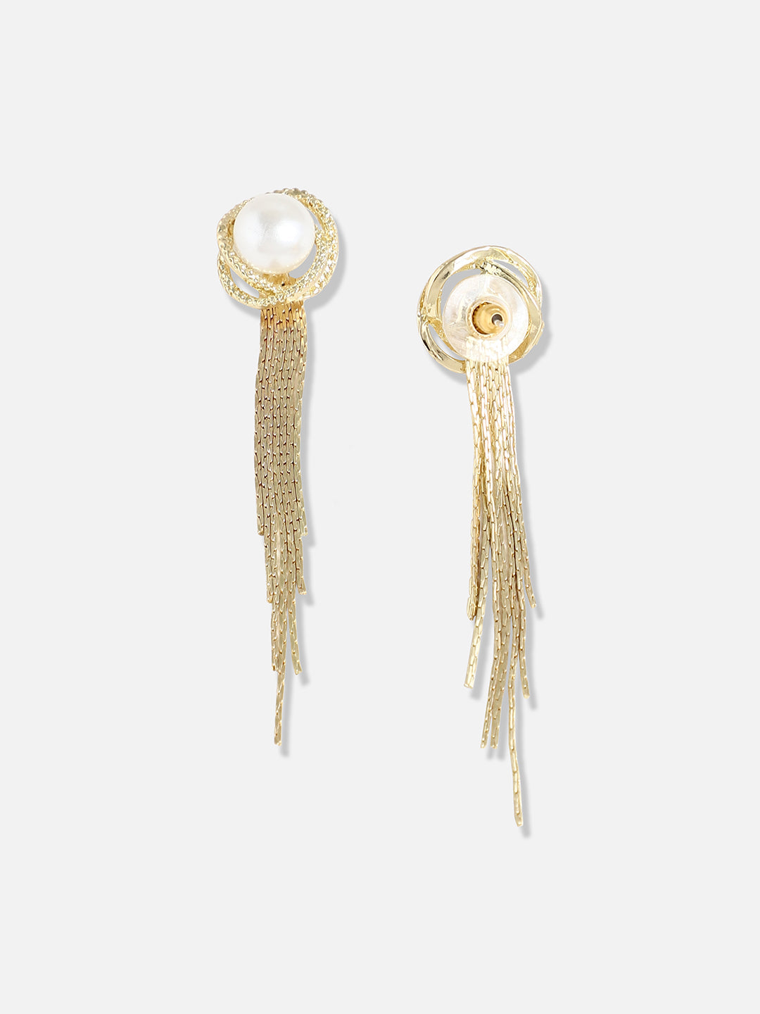 Gold Plated Designer Stone Party Drop Earring