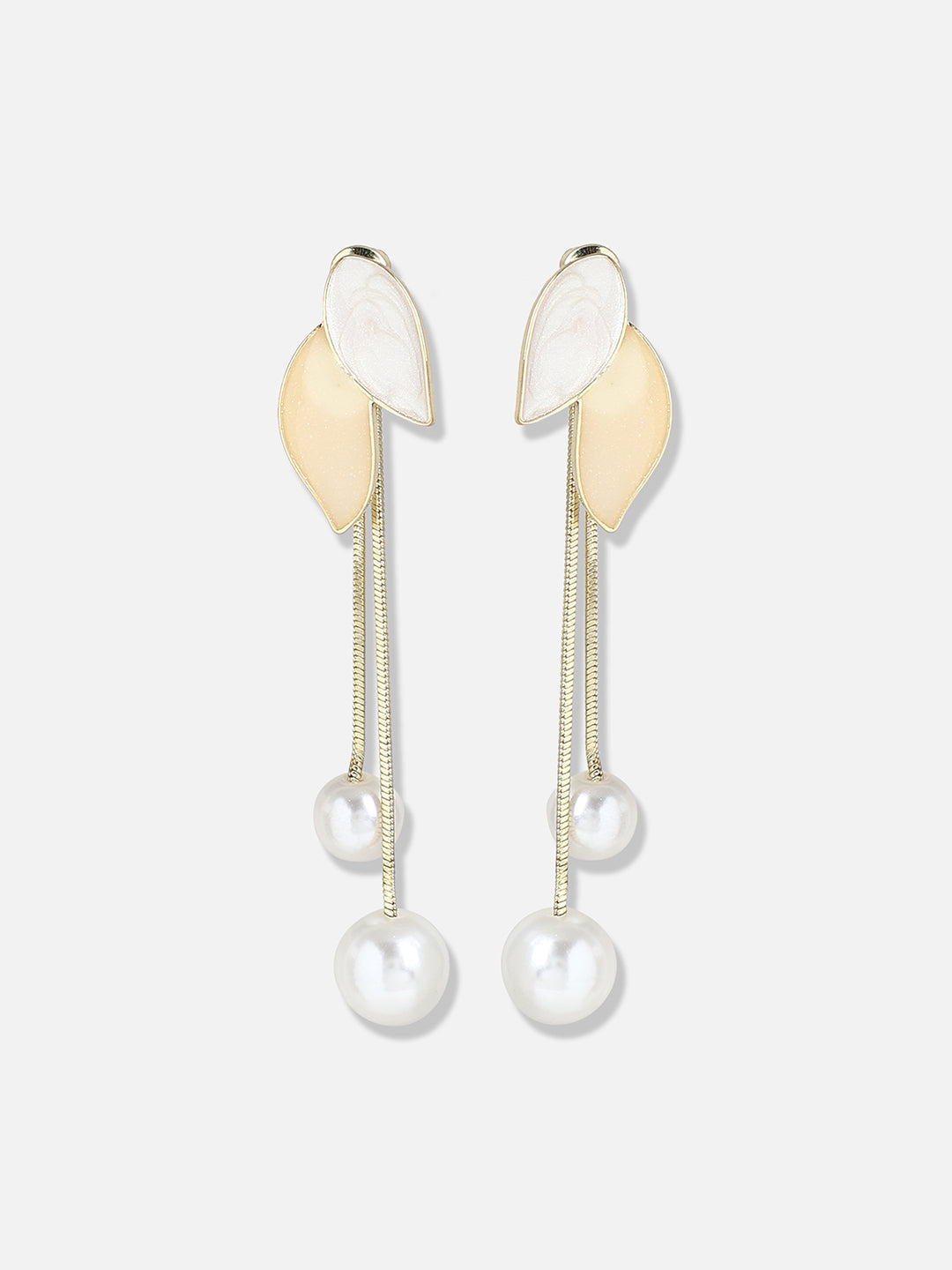 Gold Plated Pearls Casual Drop Earring