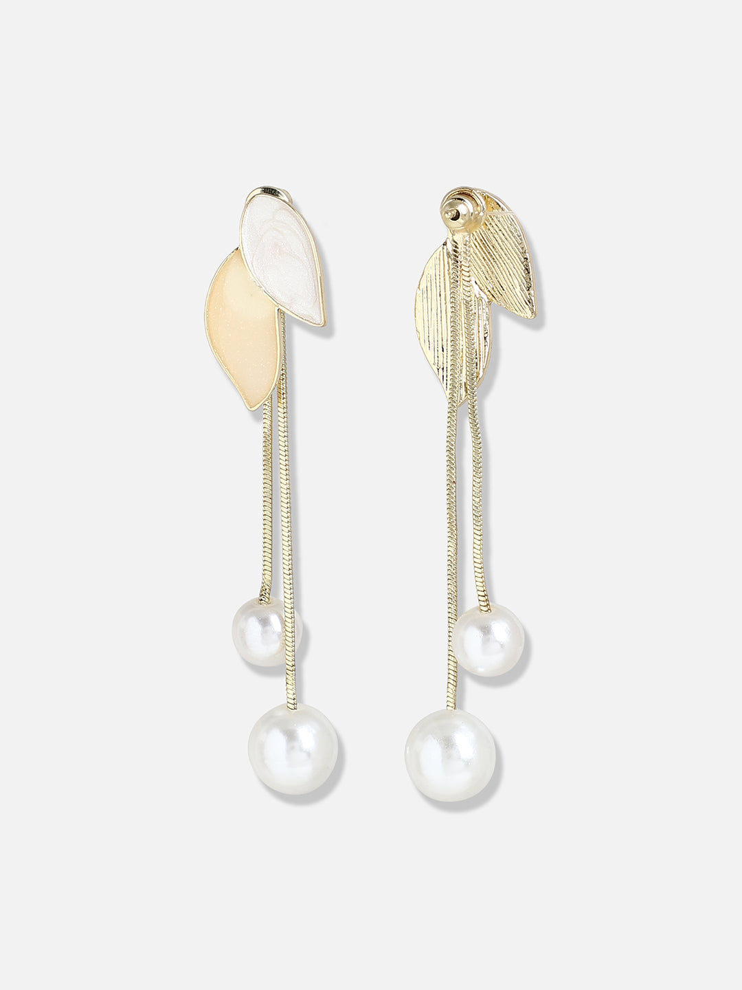 Gold Plated Pearls Casual Drop Earring