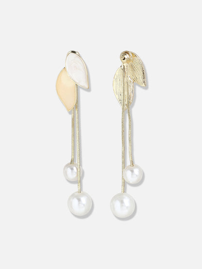 Gold Plated Pearls Casual Drop Earring