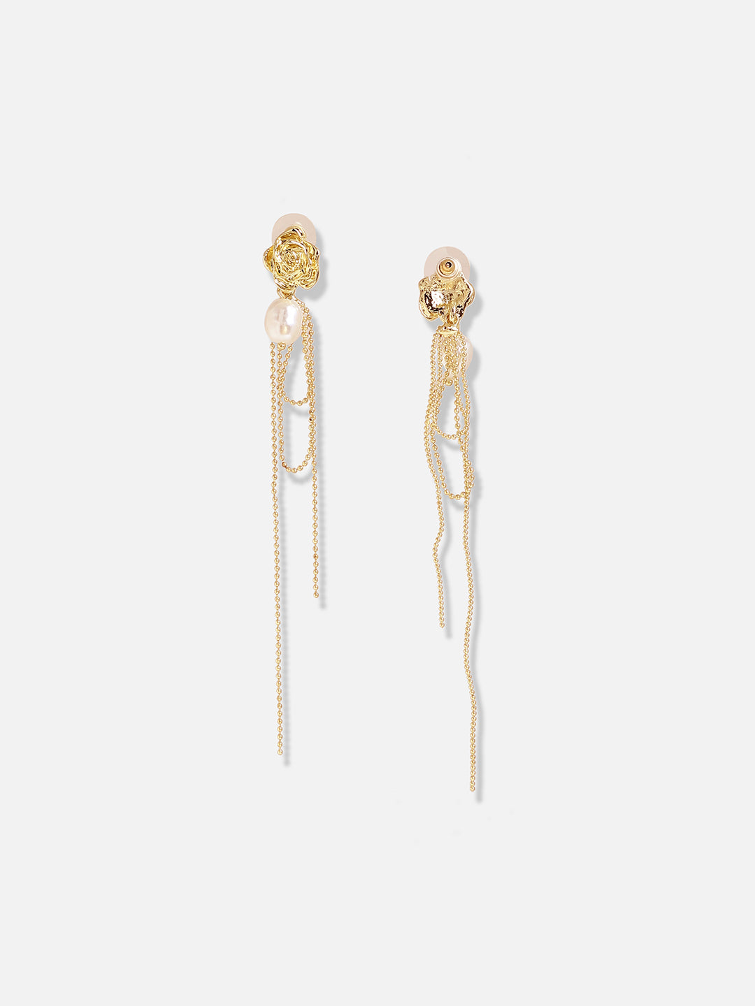 Gold Plated Designer Stone Casual Drop Earring