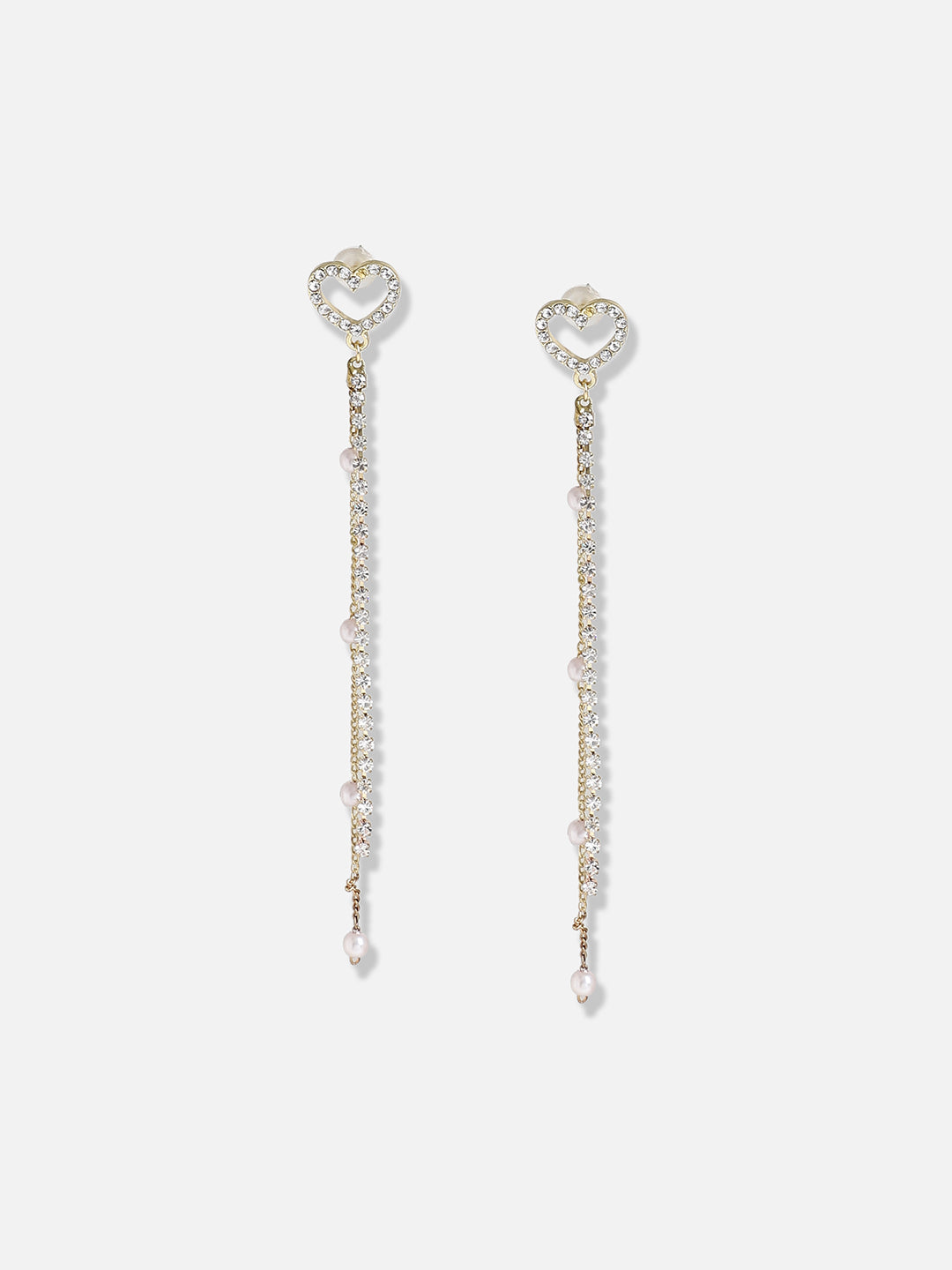 Gold Plated Designer Stone Party Drop Earring