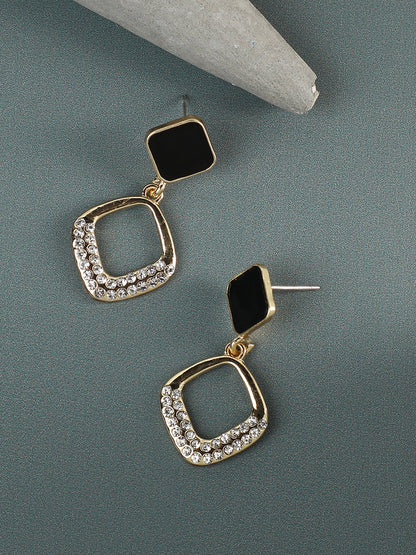 Silver Plated Designer Stone Party Drop Earring