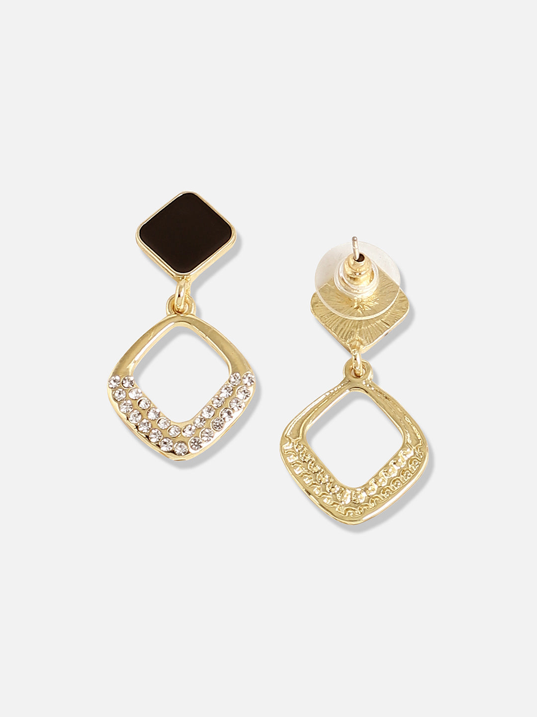 Silver Plated Designer Stone Party Drop Earring