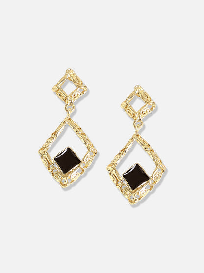 Gold Plated Designer Stone Party Drop Earring