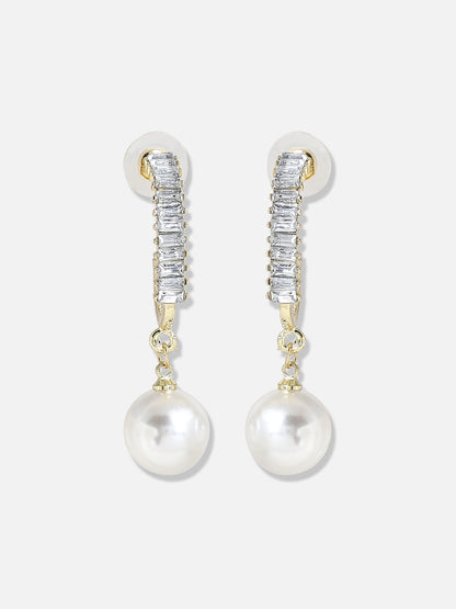 Silver Plated Pearls Casual Drop Earring