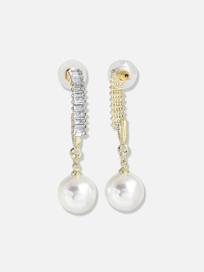 Silver Plated Pearls Casual Drop Earring